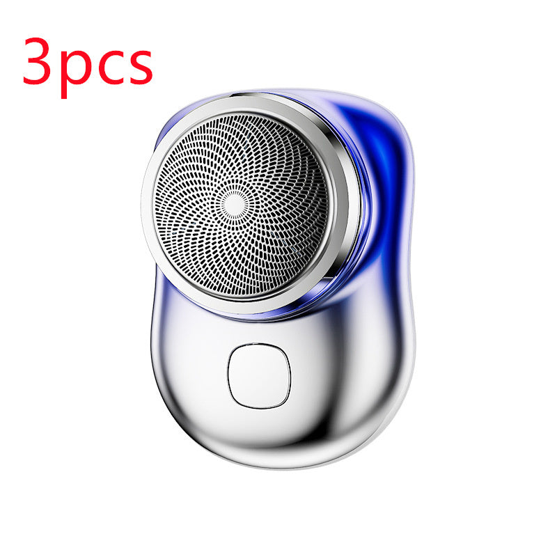 Rasoir électrique portable mini sans fil rechargeable USB, rasoir humide et sec, sans douleur, machine de petite taille pour le rasage des hommes.