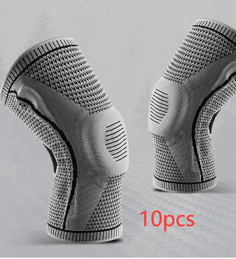 Genouillères pour le sport, protection de la patella en silicone à ressort.