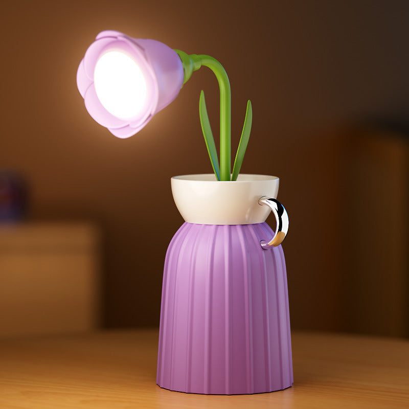 Lampe à fleurs pour la protection des yeux, lumière d'ambiance pour chambre à coucher, décoration de roses