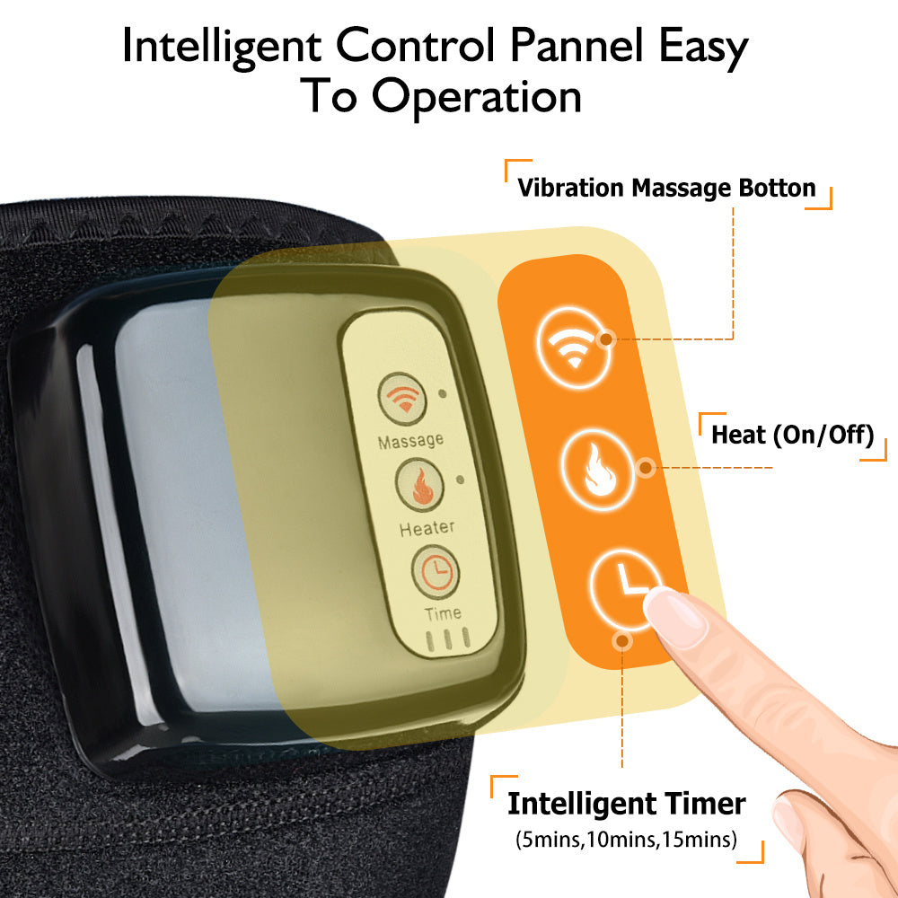 Electric Infrared Heating Knee Massager Wrap with Elbow Joint Support Vibration Therapy Physiotherapy Device for Pain Relief.