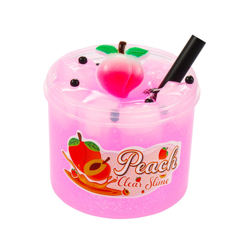 70ml AMZ Vente Chaude Gelée Noix de Coco Viande Bave Tête de Vache Colle Coloré Argile Cristal Boue Fruit Slime Jouet Boue