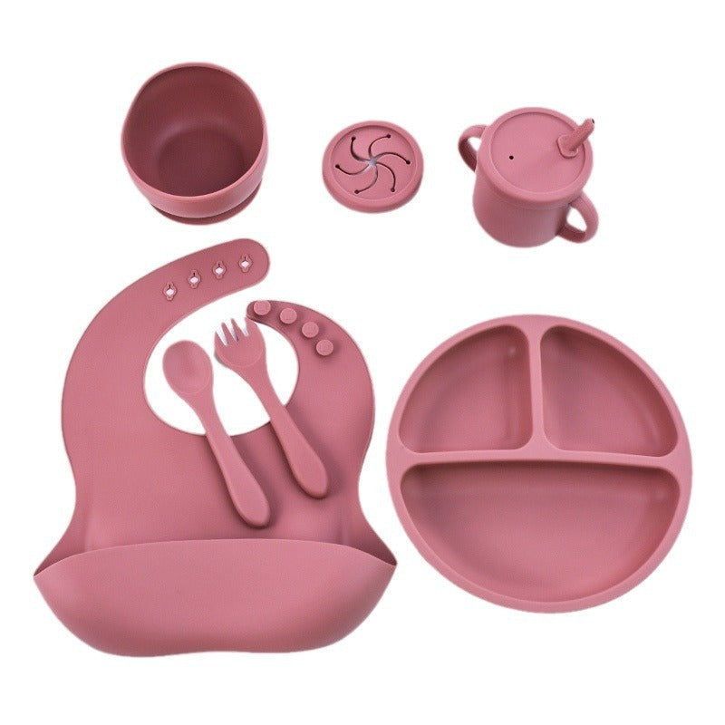 Assiette en silicone pour enfants, convenant aux ménages.