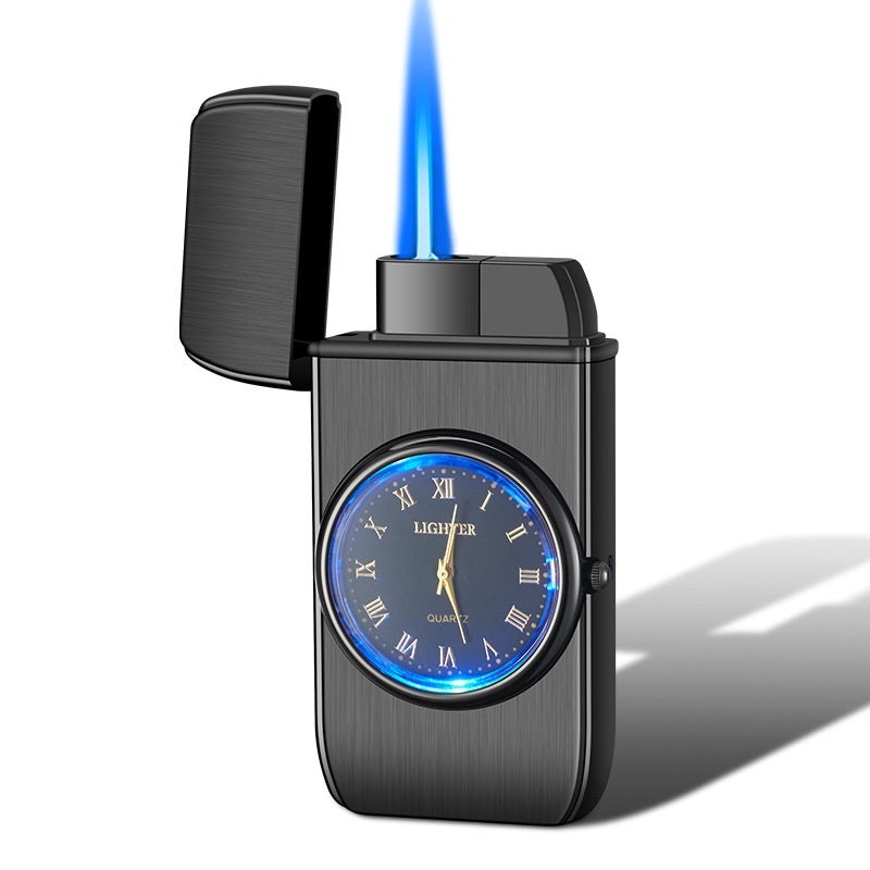 Montre électronique créative personnalisée multifonctionnelle avec briquet intégré, lampe LED clignotante multi-usages, cadeau briquet.