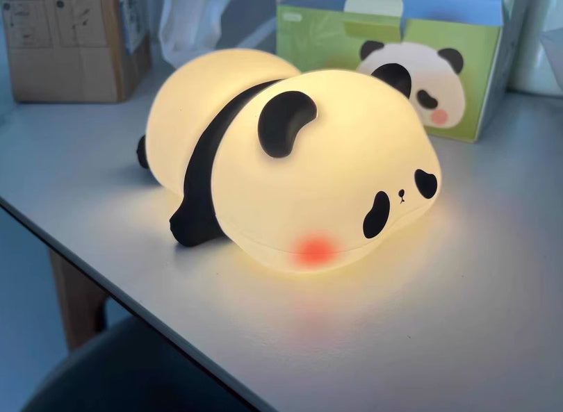 Lampe de nuit en silicone mignonne en forme de mouton, lampe de chambre pour la décoration de la chambre d'enfants, rechargeable avec minuterie et fonction de variation de lumière pour le sommeil.
