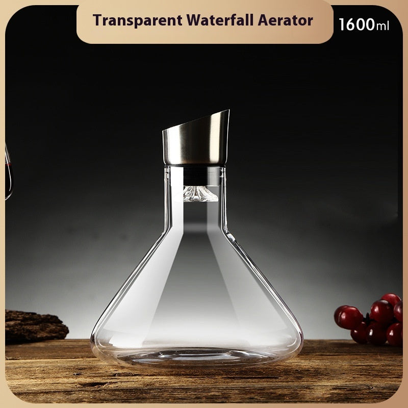 Carafe à vin en forme de cascade Iceberg à vendre, distributeur de vin en verre cristal transparent sans plomb créatif, carafes rapides pour bar