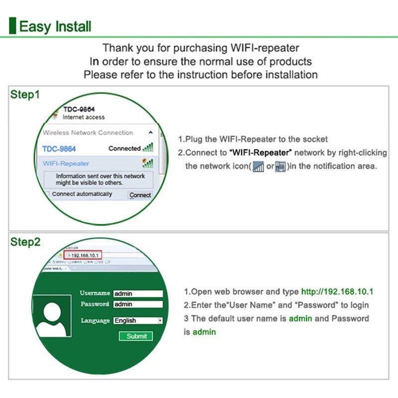 Amplificateur de signal Wifi Répéteur Wifi - KaoKao