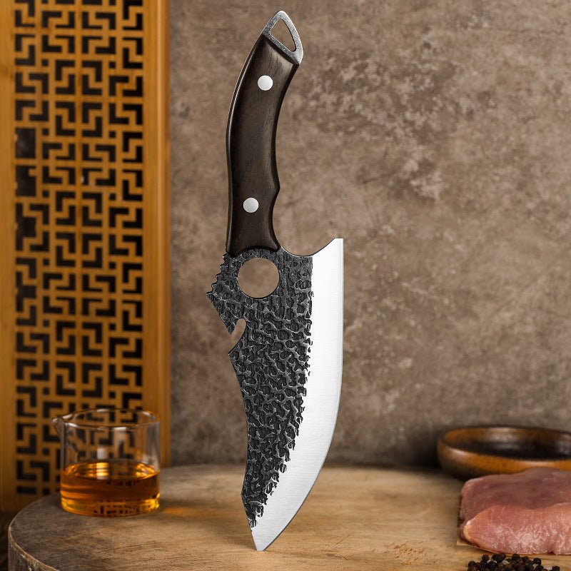 Anneau de forge en acier Couteau de cuisine tactique - KaoKao