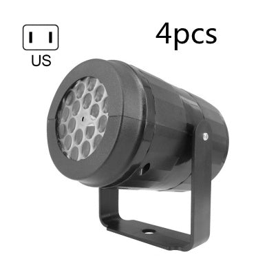 Lumières de fête de Noël, projecteur de flocons de neige, lumière LED, lumière de scène, motif de Noël tournant, éclairage de vacances en extérieur, décoration de jardin pour Noël.