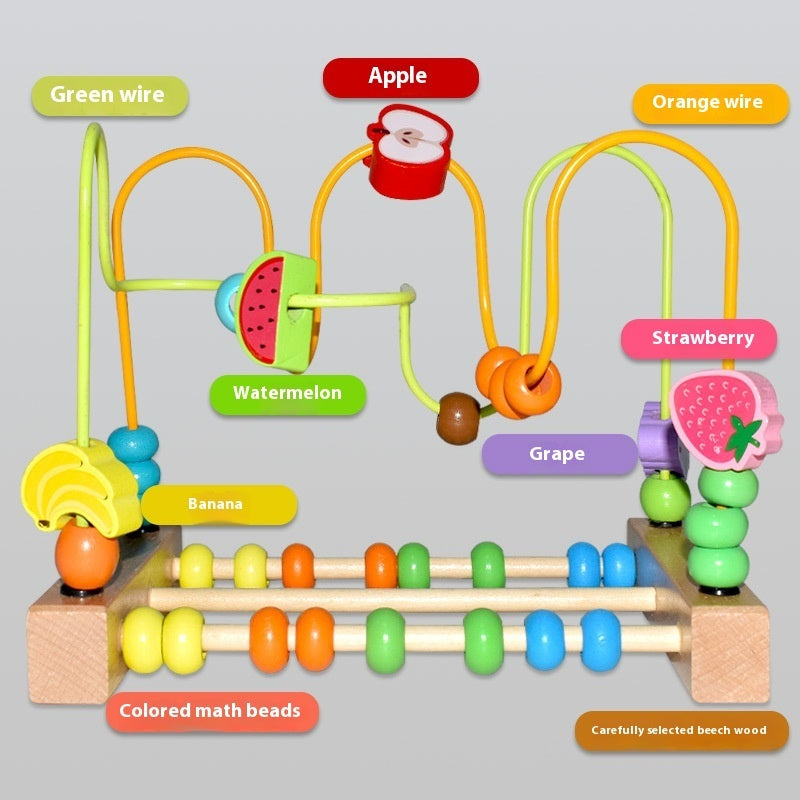 Intelligence des bébés et mouvement cérébral des enfants perles à enfiler.