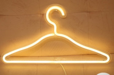 Lumière néon LED, panneau arrière en acrylique, lumière de décoration de chambre.