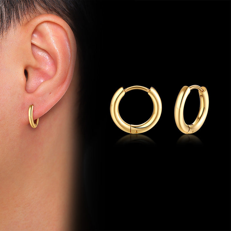 Boucles d'oreilles en acier inoxydable pour hommes