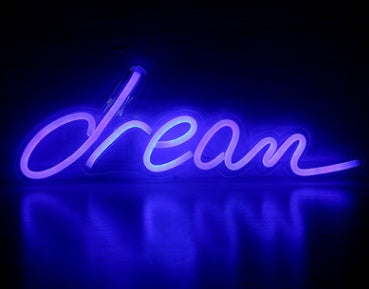 Lumière néon LED, panneau arrière en acrylique, lumière de décoration de chambre.