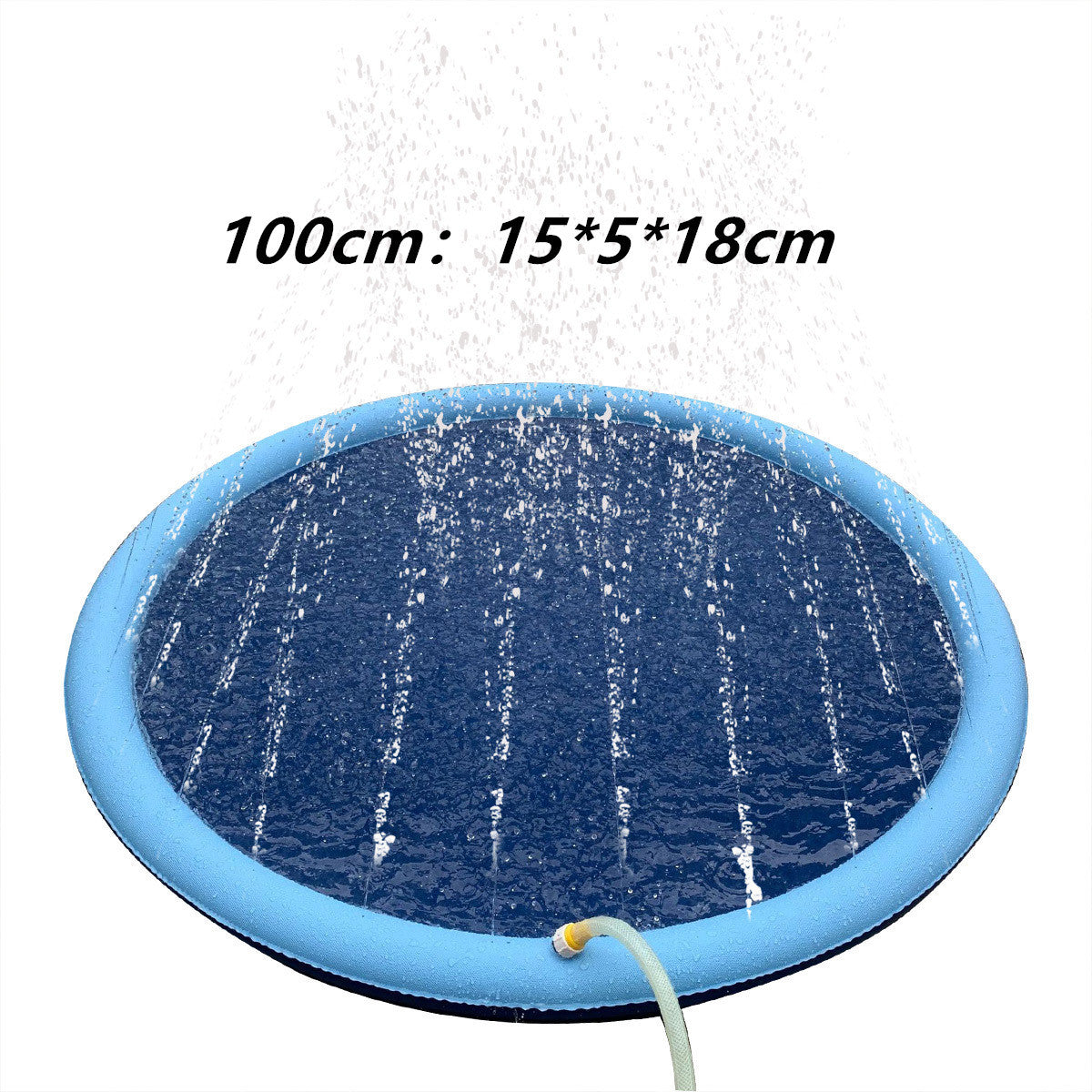 Tapis de jeu anti-dérapant pour enfants et piscine pour chiens, jouets d'eau d'été pour l'extérieur, fontaine de jardin amusante.