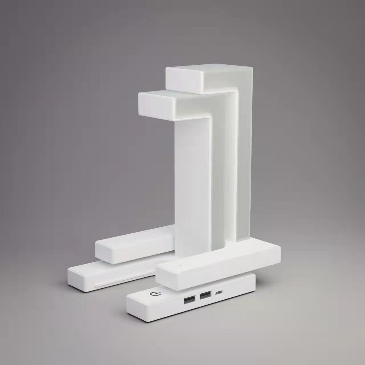 Lampe de table suspendue à chargement sans fil créative pour smartphone, lampe d'équilibre flottante pour la maison et la chambre.