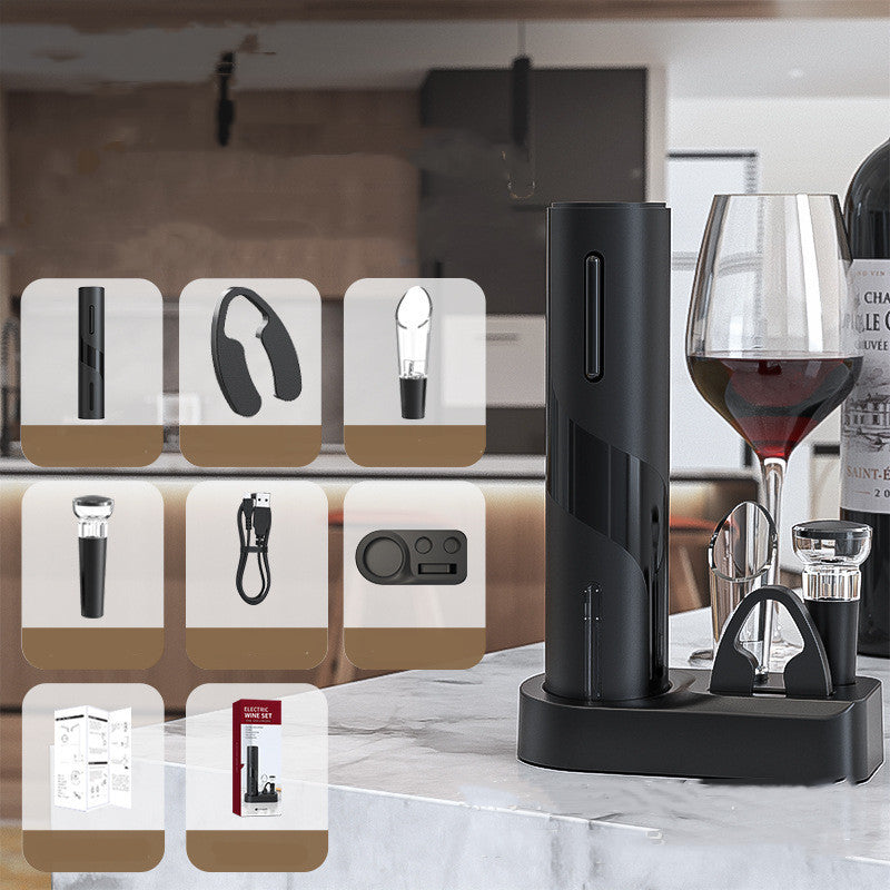 Ouvre-bouteille électronique Qier en plastique rechargeable par USB pour vin