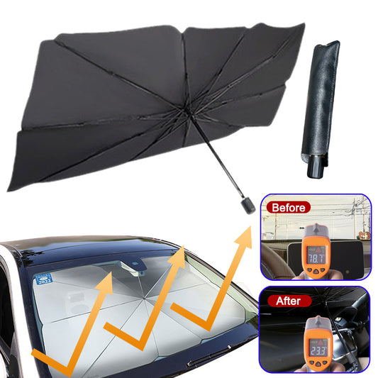 Pare-soleil pliable pour pare-brise de voiture, protection UV, isolation thermique, parasol, couverture de fenêtre avant de voiture, protecteur intérieur, gadgets d'été.