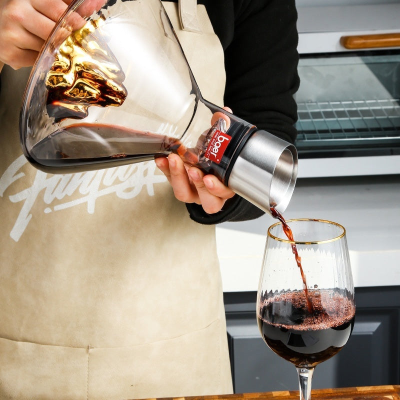 Carafe à vin en forme de cascade Iceberg à vendre, distributeur de vin en verre cristal transparent sans plomb créatif, carafes rapides pour bar