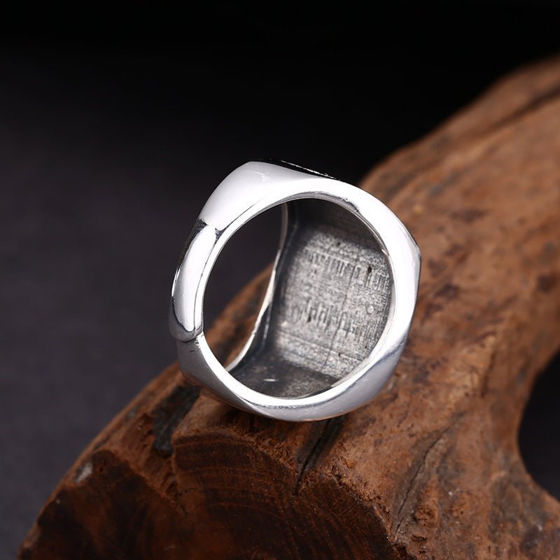 Bague tissée carrée en argent sterling 925 - KaoKao