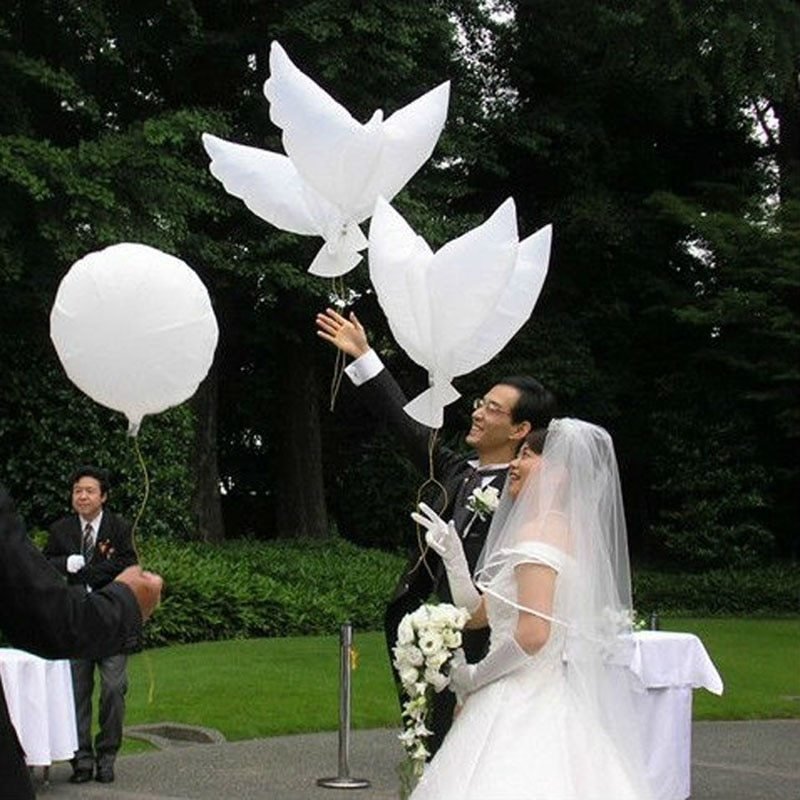 Ballon en aluminium avec un pigeon de la paix - KaoKao