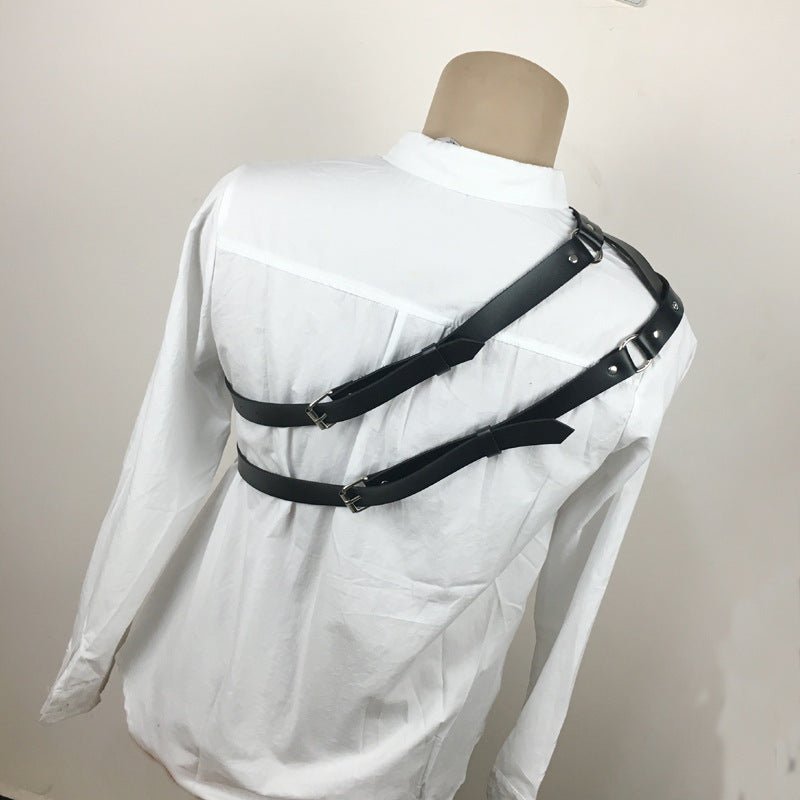 Bandoulière en cuir à double anneau avec trous d'aération - KaoKao
