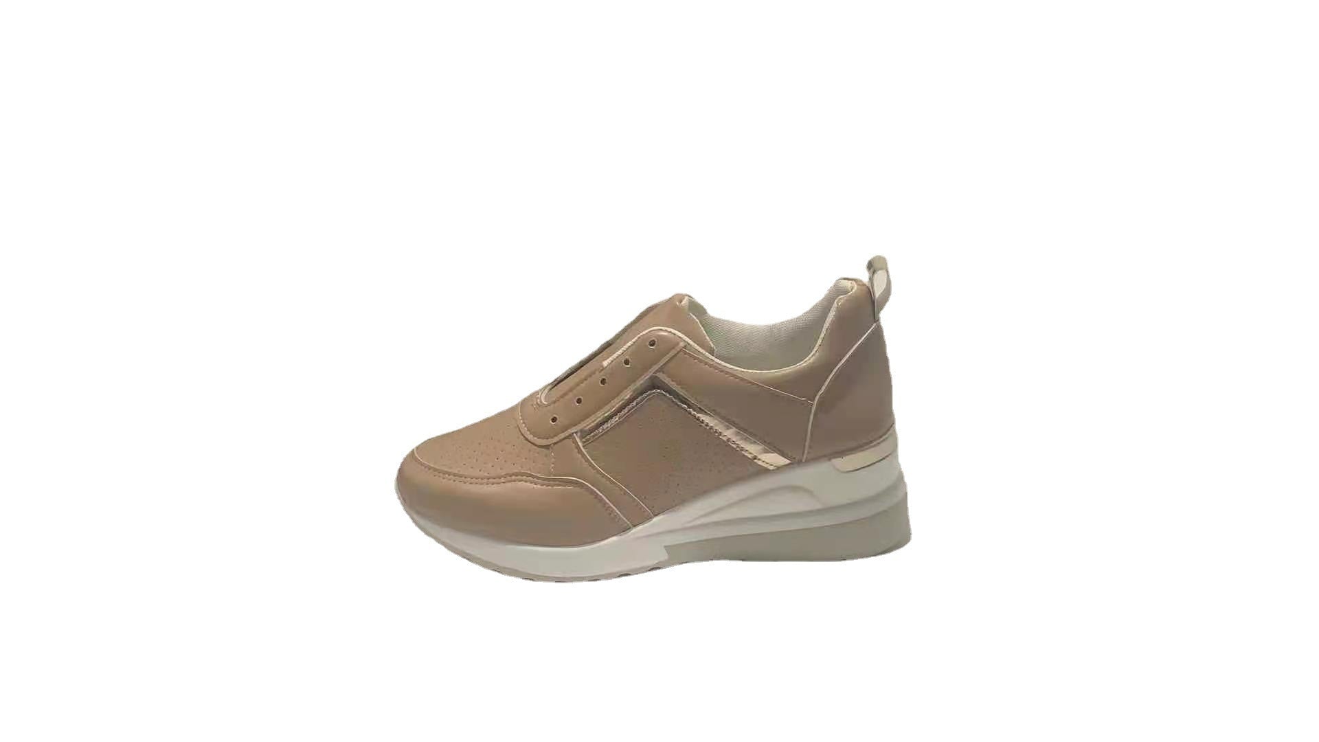 Baskets à plateforme et talon compensé, chaussures décontractées à lacets et maille - KaoKao