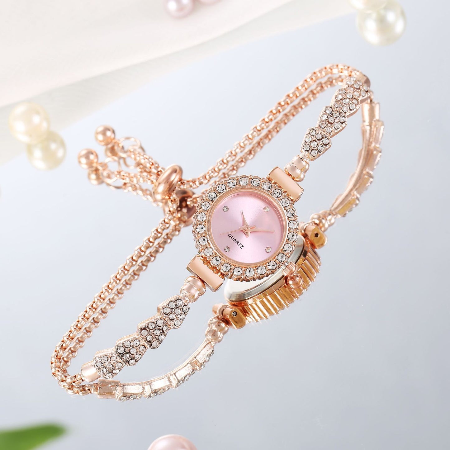 Montre de luxe pour femmes, bracelet fin en or, montre pour femmes à porter au poignet, horloge pour femmes, bijoux de mode.