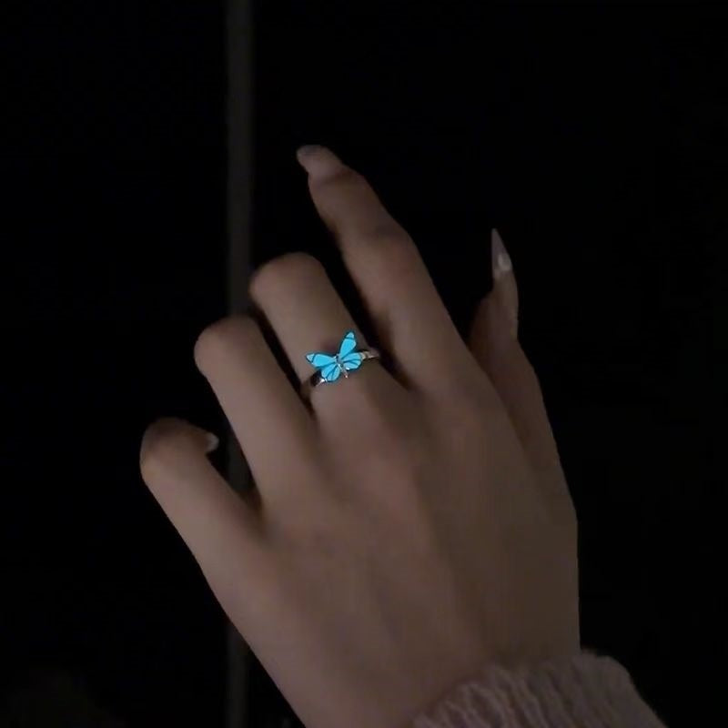 Nouvelle bague intelligente lumineuse de couleur bleue