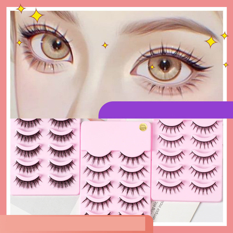 5 Paires de Cils Manga Nouvelle Arrivée Anime Cosplay Naturels Effilés Maquillage Coréen Cils Postiches Artificiels