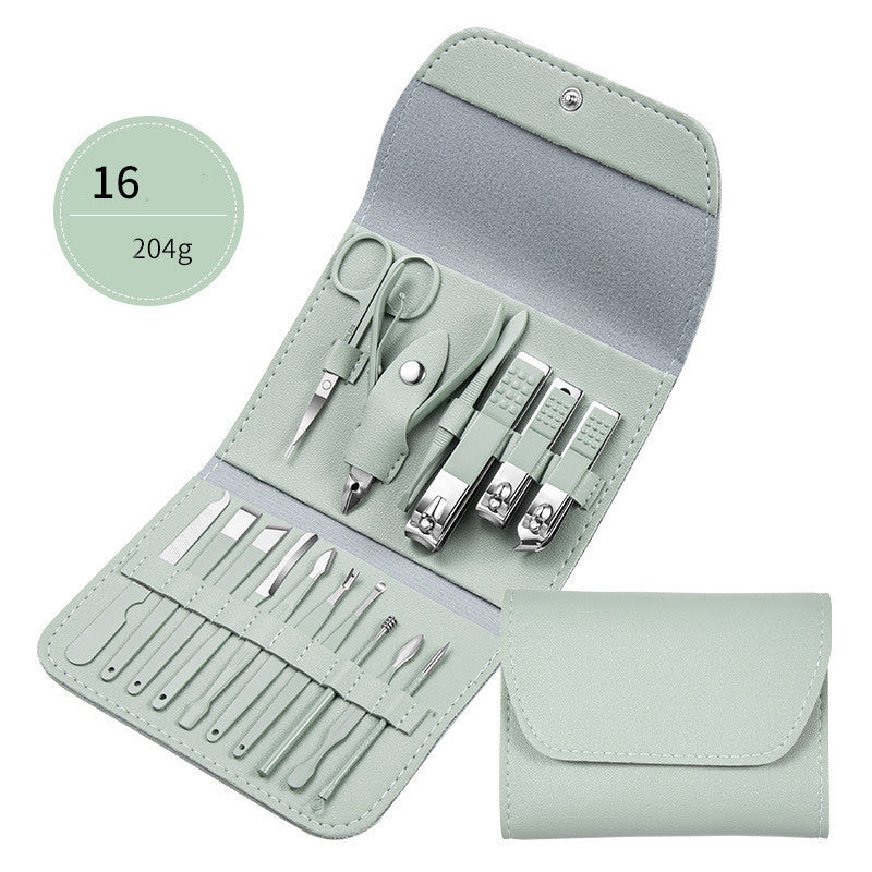 Set de ciseaux professionnels, coupe-ongles, cuillère auriculaire, pinces à peau morte, pinces à ongles, couteau de pédicure, taille-ongles.