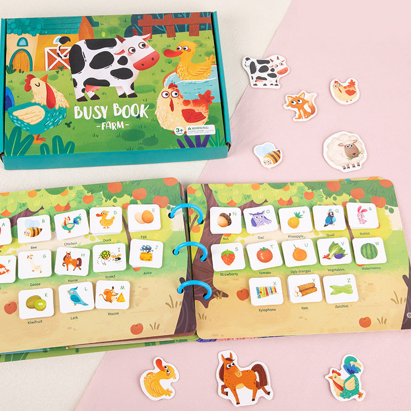 Livre d'activités pour enfants Jouets éducatifs Collage répété