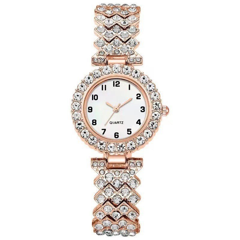 Bijoux de mode 2 pièces ensemble de montres de luxe pour femmes avec bracelet en argent, montre à quartz pour femmes, bracelet en alliage pour ensemble de bijoux pour dames, cadeau d'horloge. - KaoKao