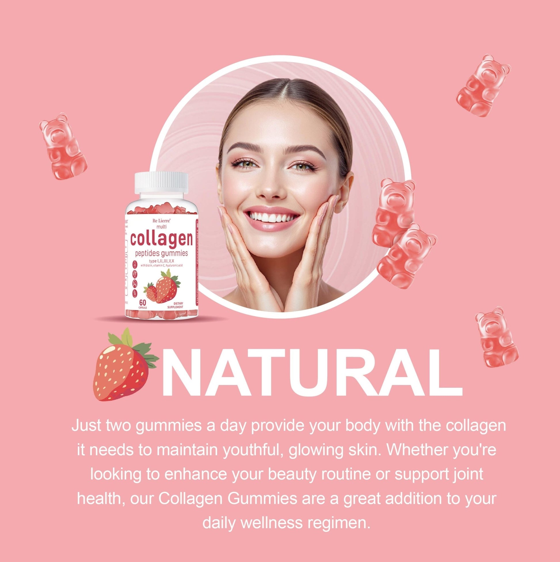 Bonbons gélifiés aux peptides de collagène - KaoKao