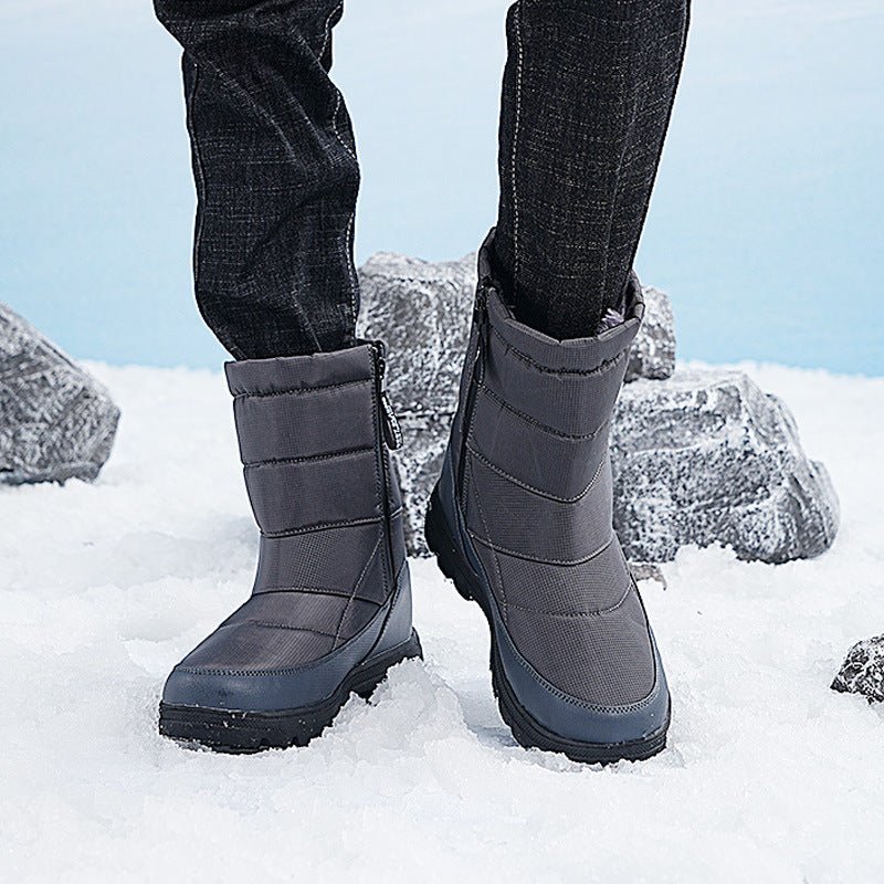 Bottes de couple en tissu pour escalade en plein air, doublées en polaire, chaudes et de loisirs. - KaoKao