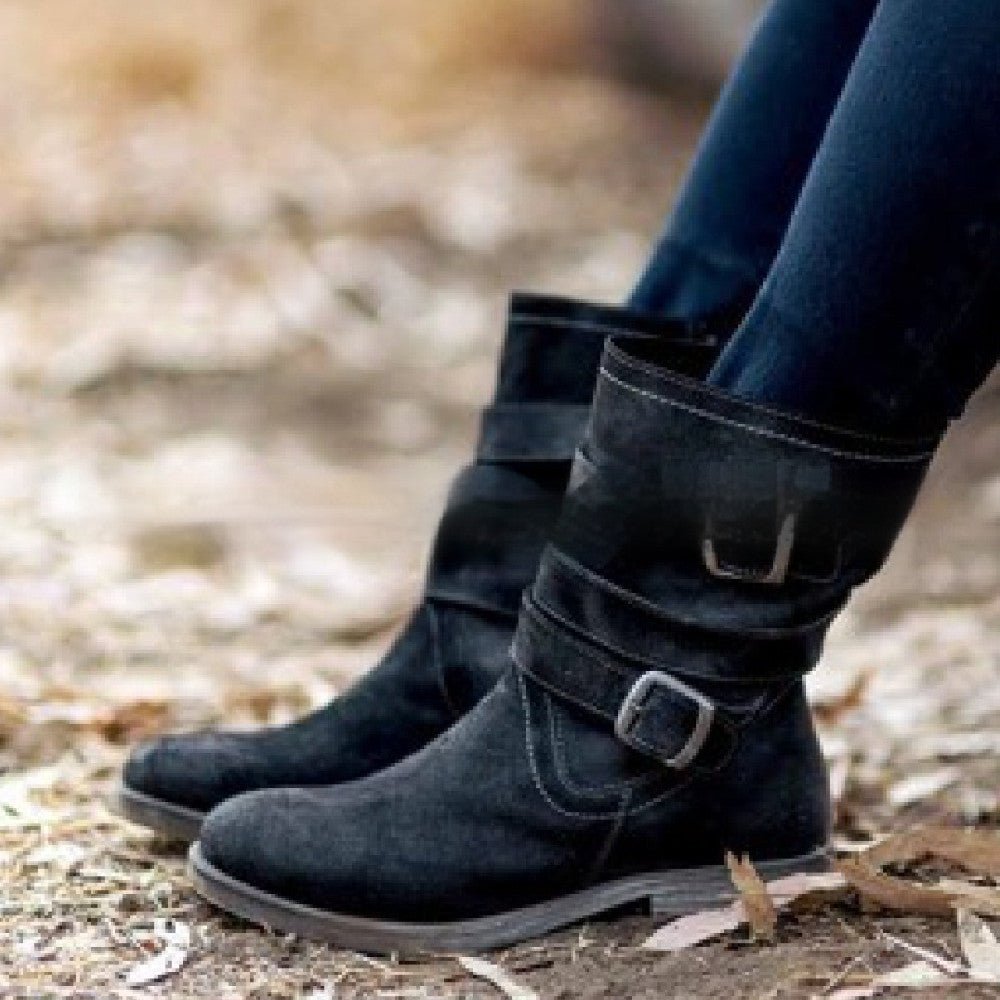 Bottes mi - hautes pour femmes d'automne mode - KaoKao