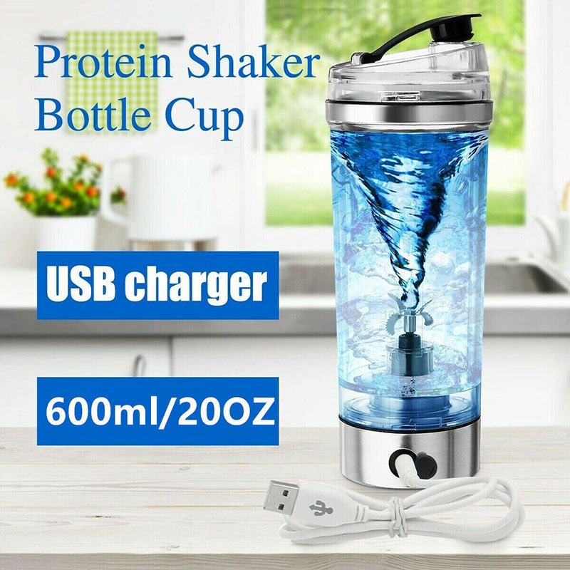 Bouteille à secouer électrique avec mélangeur USB pour protéines, lait, café, bouilloire, sport et fitness, tasse à secouer électrique rechargeable. - KaoKao