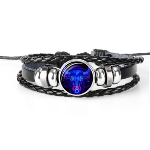 Bracelet Constellation du Zodiaque Bracelet Design Tressé Pour Hommes Femmes Enfants - KaoKao