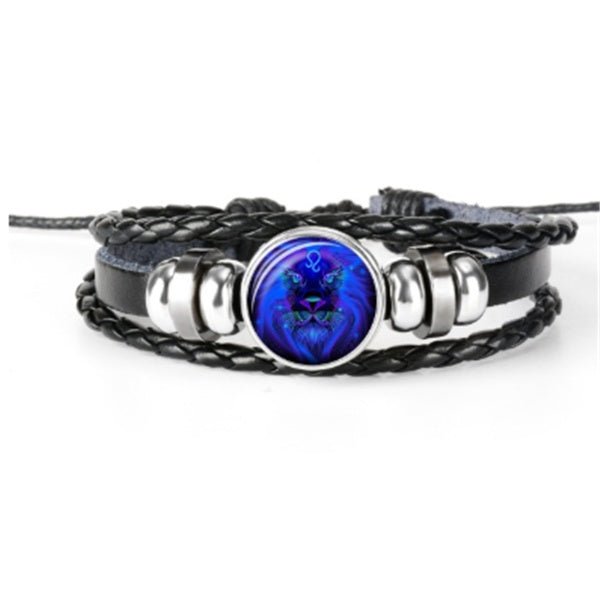 Bracelet Constellation du Zodiaque Bracelet Design Tressé Pour Hommes Femmes Enfants - KaoKao