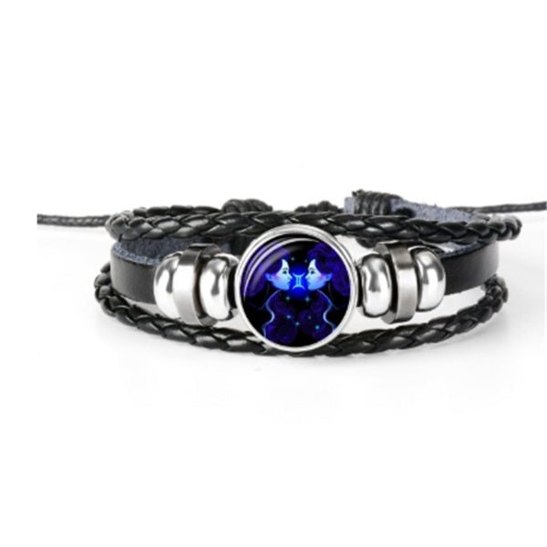 Bracelet Constellation du Zodiaque Bracelet Design Tressé Pour Hommes Femmes Enfants - KaoKao