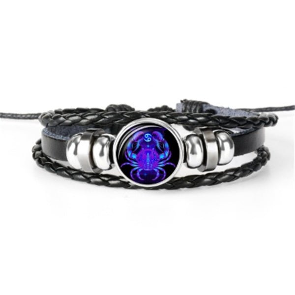 Bracelet Constellation du Zodiaque Bracelet Design Tressé Pour Hommes Femmes Enfants - KaoKao