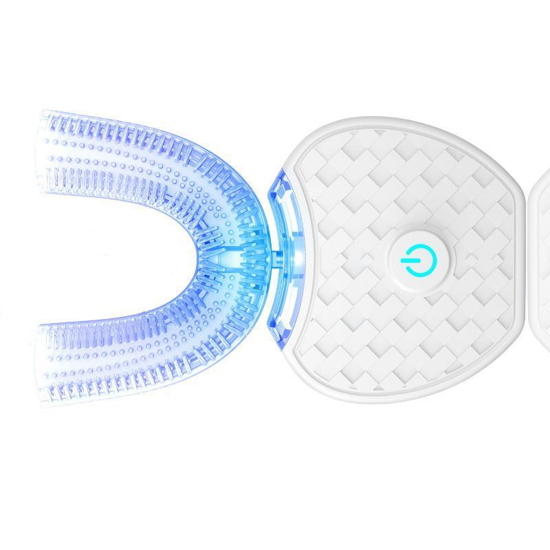 Brosse à dents électrique automatique intelligente à 360 degrés, étanche, de type U, blanchissante, lumière bleue, chargement USB. - KaoKao