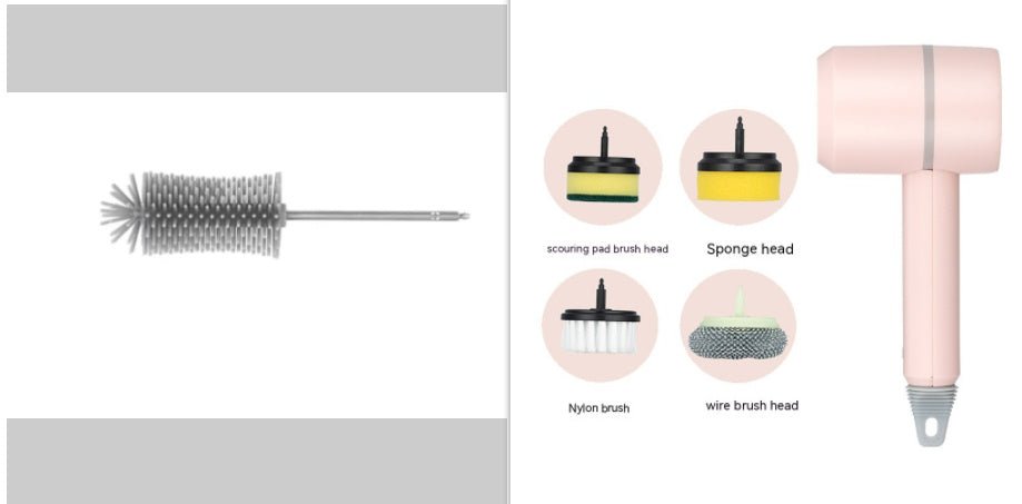 Brosse de nettoyage électrique Brosse à vaisselle automatique sans fil rechargeable par USB professionnelle pour le nettoyage de la cuisine, de la baignoire et des carreaux. - KaoKao