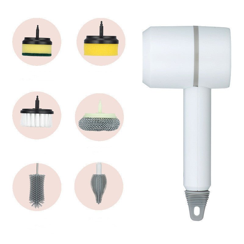 Brosse de nettoyage électrique Brosse à vaisselle automatique sans fil rechargeable par USB professionnelle pour le nettoyage de la cuisine, de la baignoire et des carreaux. - KaoKao