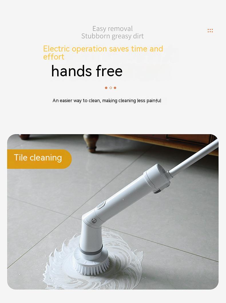 Brosse de nettoyage multifonctionnelle télescopique à long manche avec coude pour nettoyer les murs. - KaoKao