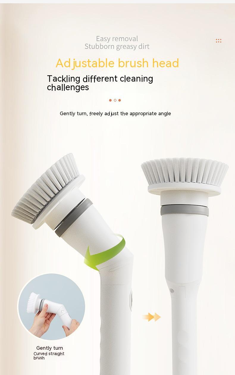 Brosse de nettoyage multifonctionnelle télescopique à long manche avec coude pour nettoyer les murs. - KaoKao