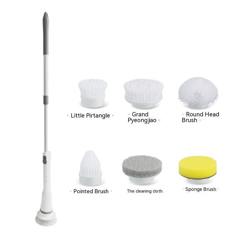 Brosse de nettoyage multifonctionnelle télescopique à long manche avec coude pour nettoyer les murs. - KaoKao