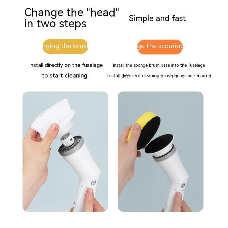 Brosse de nettoyage multifonctionnelle télescopique à long manche avec coude pour nettoyer les murs. - KaoKao