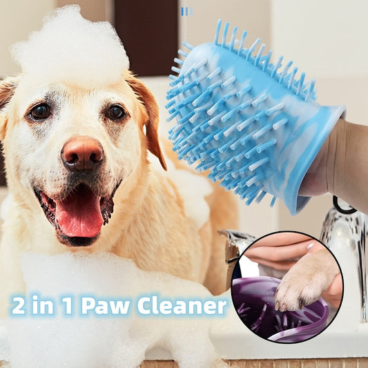 2 en 1 brosse de nettoyage des pattes de chien brosse de nettoyage des pattes de chien douce tasse de nettoyage des pattes de chien portable brosse de nettoyage des pattes seau de nettoyage des pieds produits pour animaux de compagnie