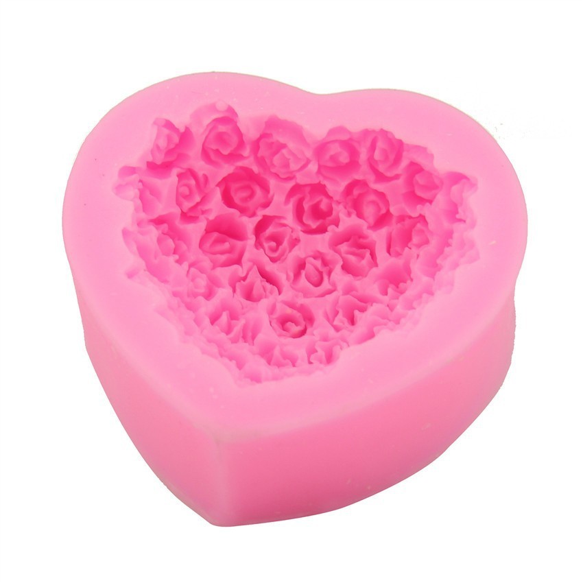 Cadeau de Saint-Valentin Moule en silicone pour la Saint-Valentin Amour Rose Fournitures pour la maison