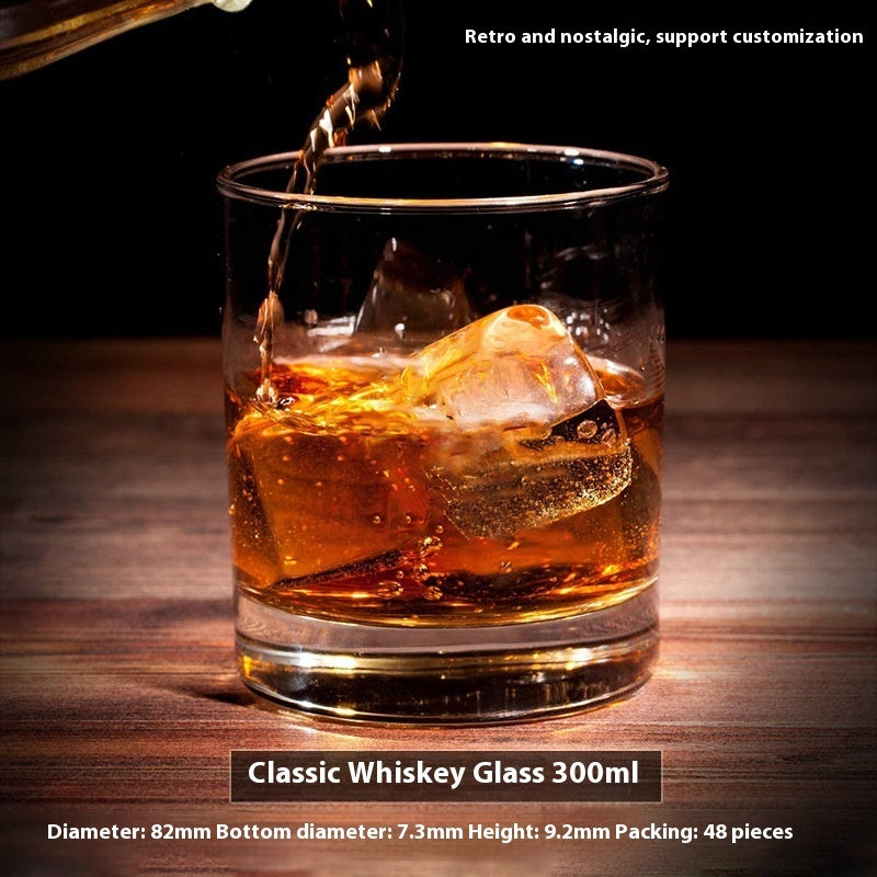 Verre à whisky en cristal, verre à bière, verre à whisky, verre à vin épais, coffret cadeau, vente en gros