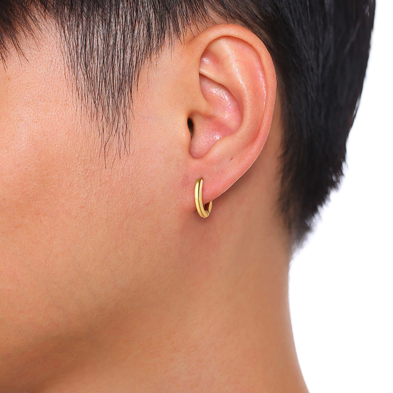 Boucles d'oreilles en acier inoxydable pour hommes